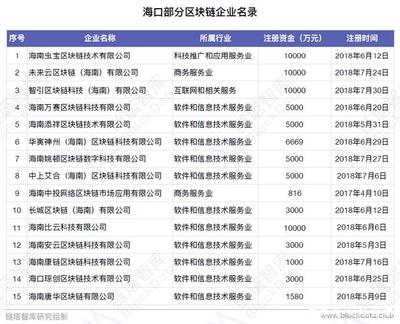 中國(guó)區(qū)塊鏈50城之海口 注冊(cè)企業(yè)數(shù)量逼近一線城市，技術(shù)與服務(wù)生態(tài)初具規(guī)模